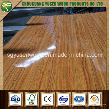 MDF UV, panneau de fibres de bois enduit UV, panneau de fibres stratifié par UV